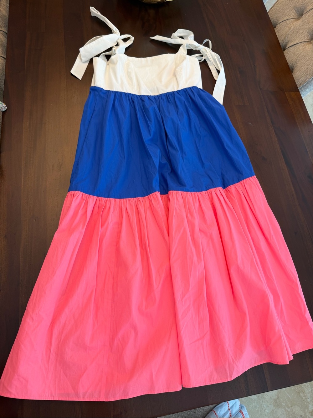 Lilly Pulitzer Anlee Cotton Midi Dress Resort White Borealis Blue Lillys Coral - Picture 5 of 8